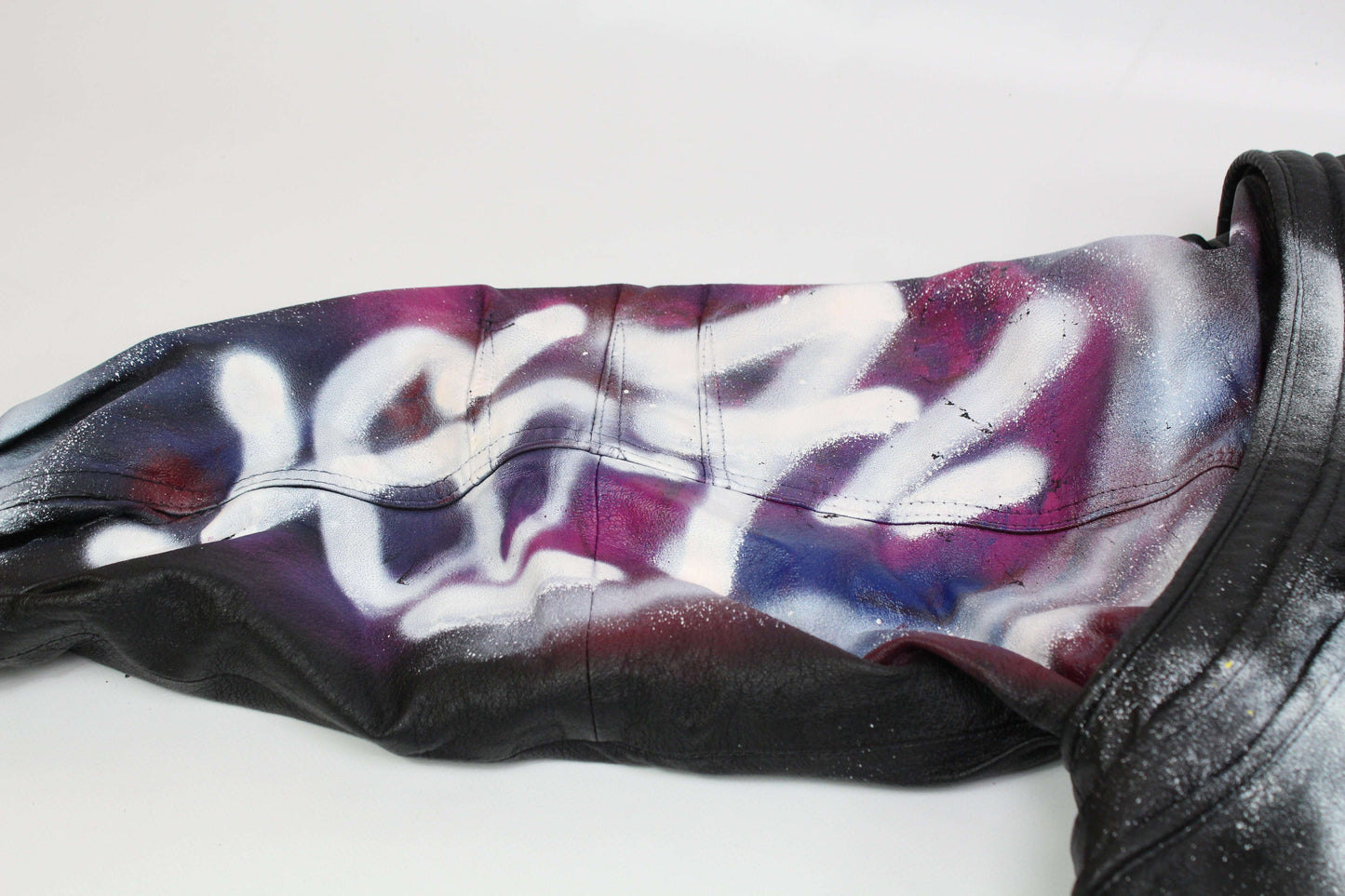 Hand Painted Custom Leatherjacket 1/1 | LAYZSSHOP | Vintage Vintage