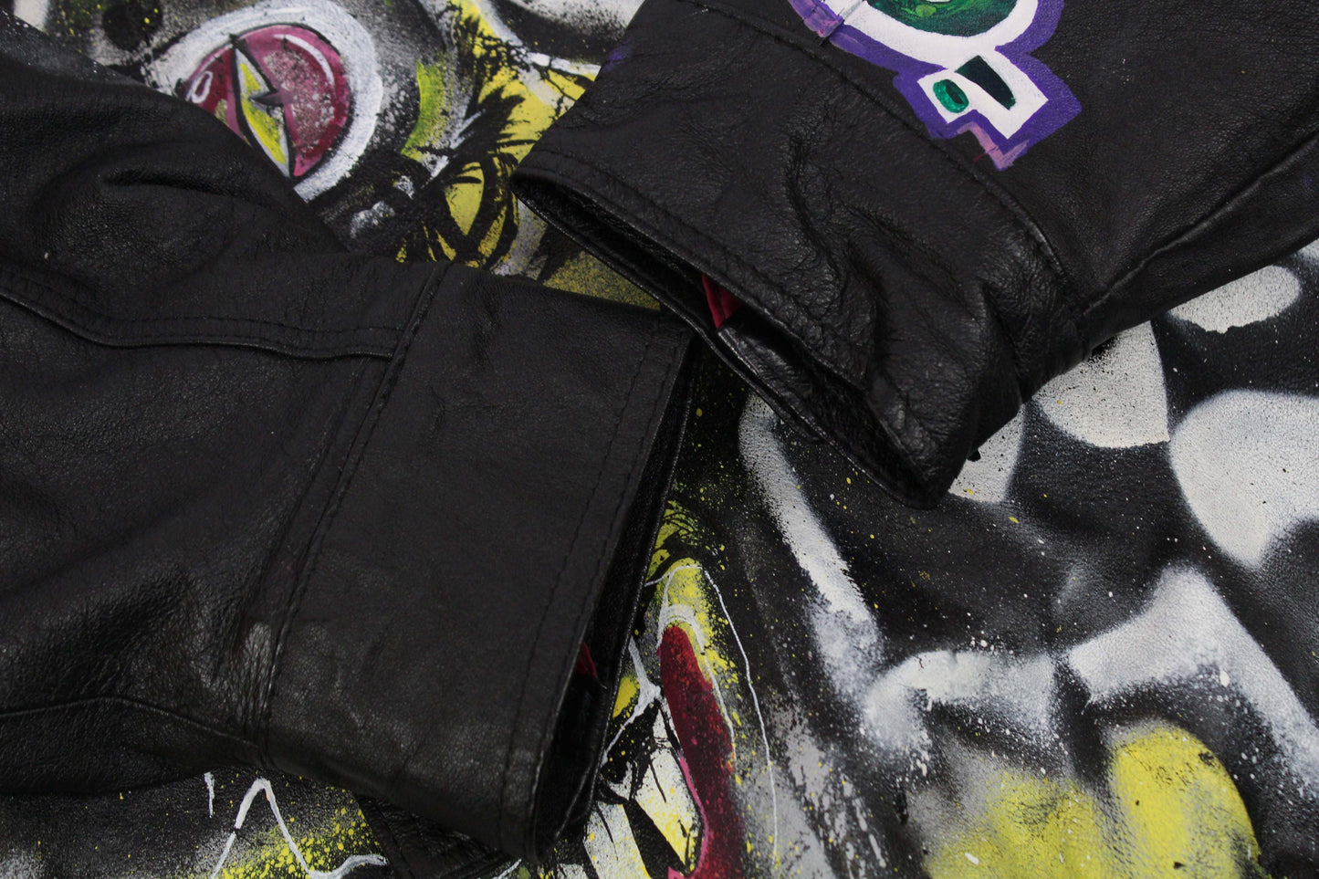 Hand Painted Custom Leatherjacket 1/1 | LAYZSSHOP | Vintage Vintage