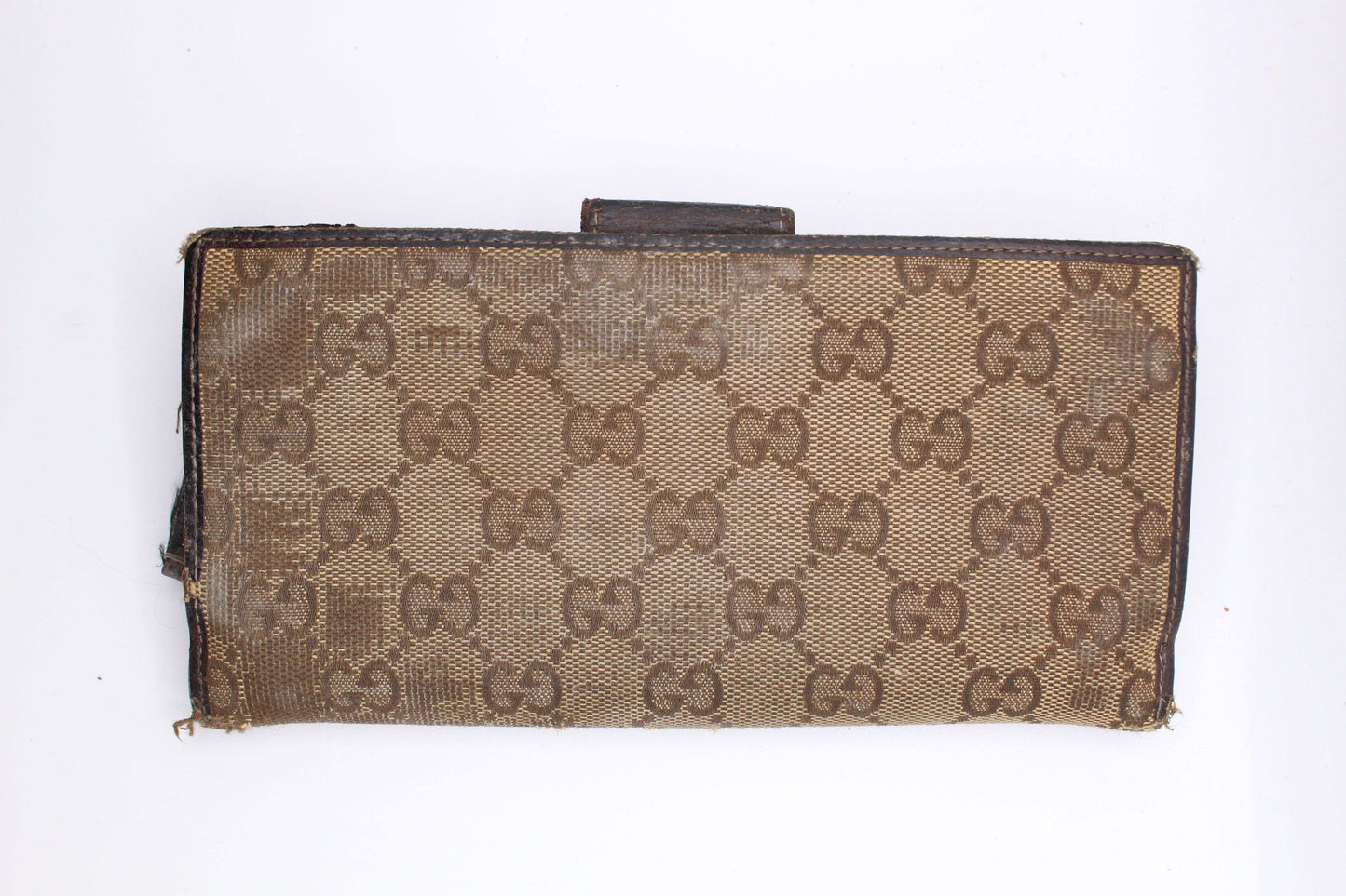 GUCCI Longwallet Monogram Brown/Cream, canvas leather, size 20x10cm, condition 7-8/10.