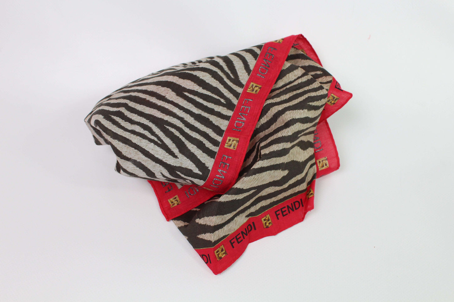 FENDI Scarf Brown Monogram | LAYZSSHOP | Fendi Vintage