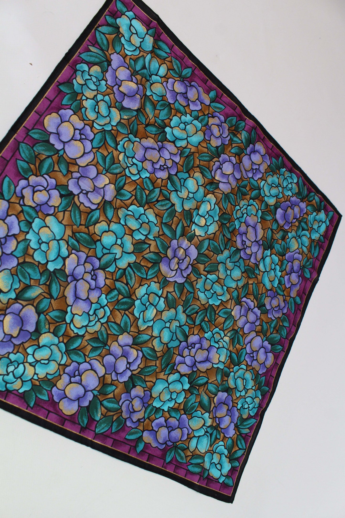 MILA SCHÖN Scarf Green/Blue - Bandana
