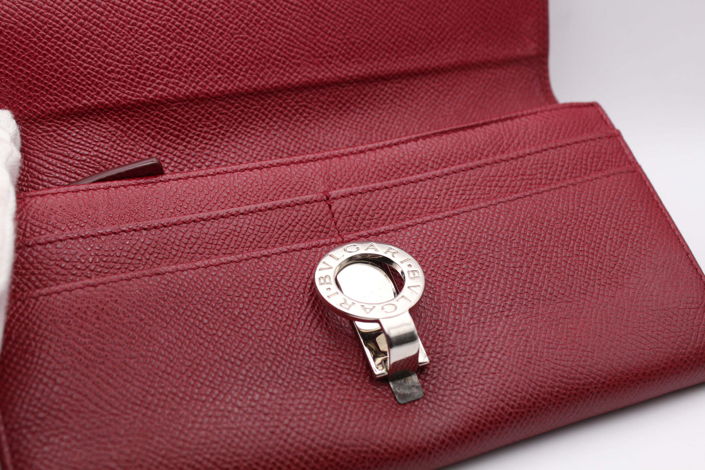 BVLGARI Longwallet Bordeaux - Portmonee