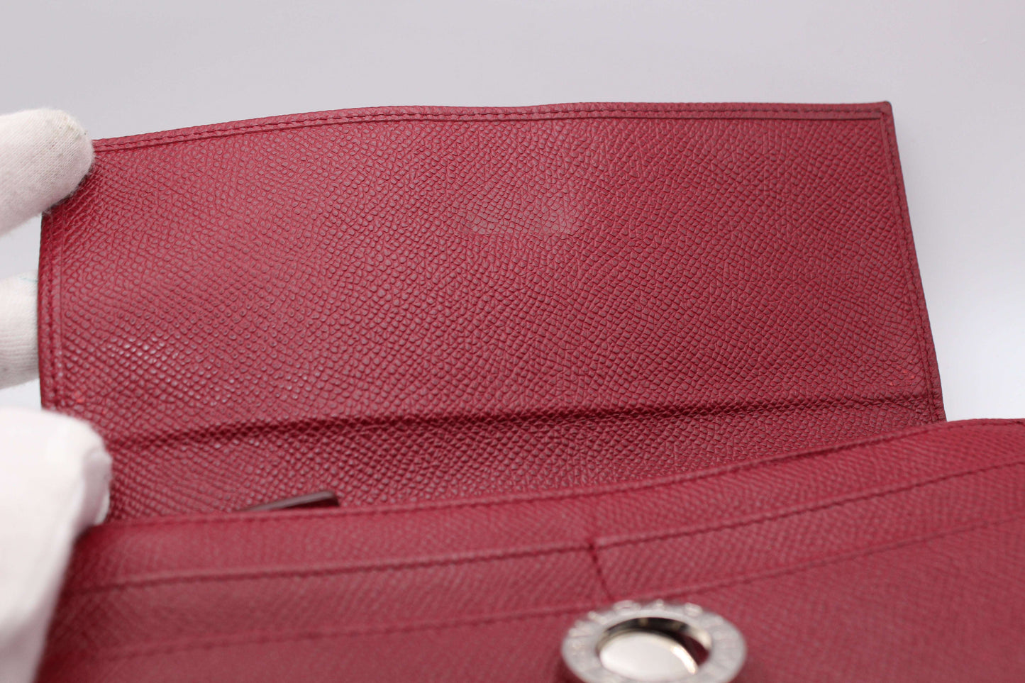 BVLGARI Longwallet Bordeaux - Portmonee