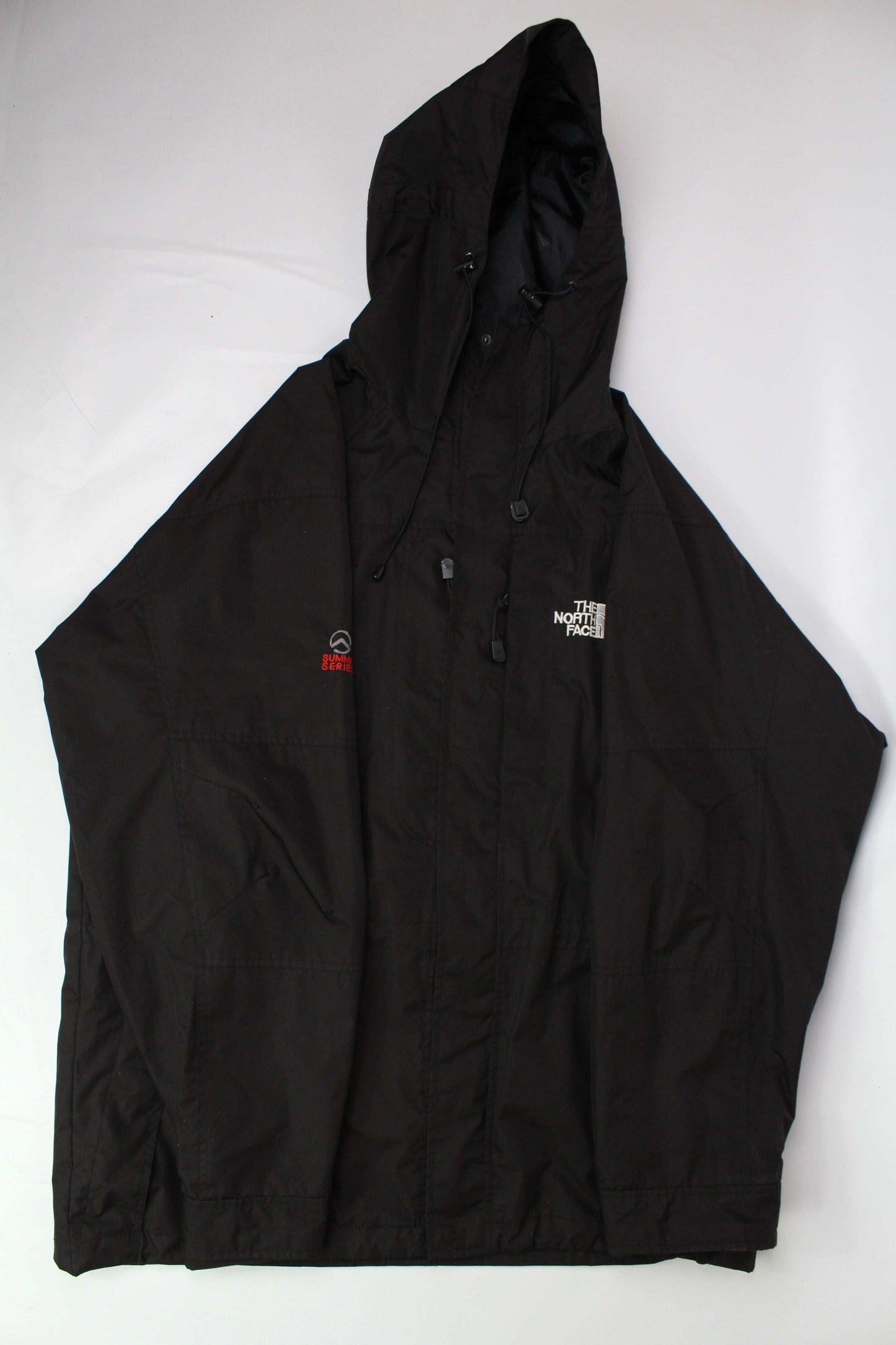 THE NORTH FACE Gore Tex Jacket, black, size XL, used condition 7/10 with zipper wear.