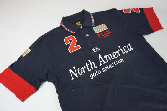 LA MARTINA Polo Shirt Darkblue/Red | LAYZSSHOP | La Martina Vintage