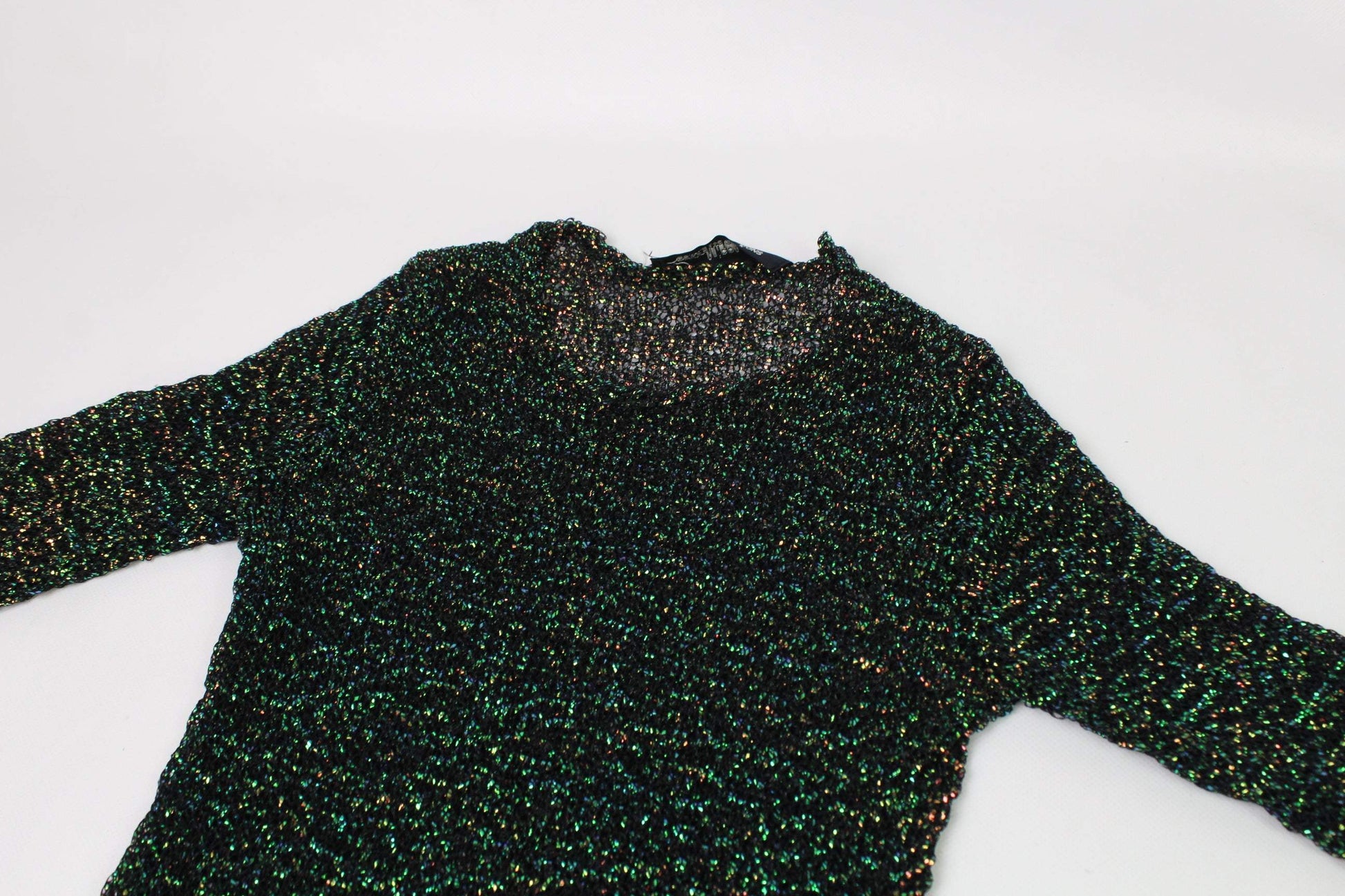 COMME DES GARCONS Glitter-Top Green | LAYZSSHOP | Comme des Garçons Vintage