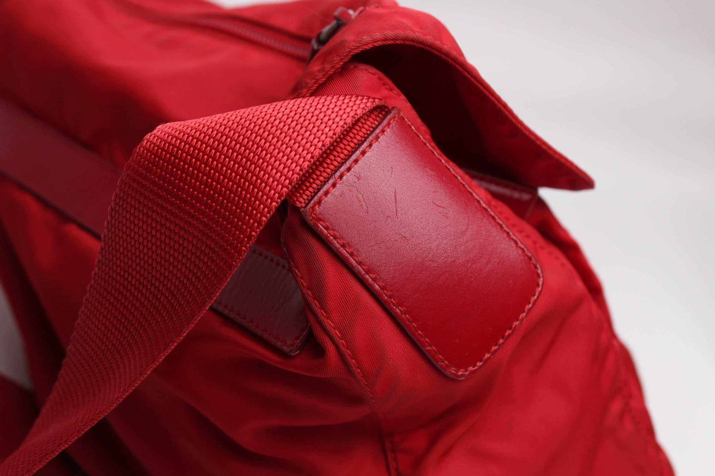 PRADA Messenger Bag Red | LAYZSSHOP | Prada Vintage