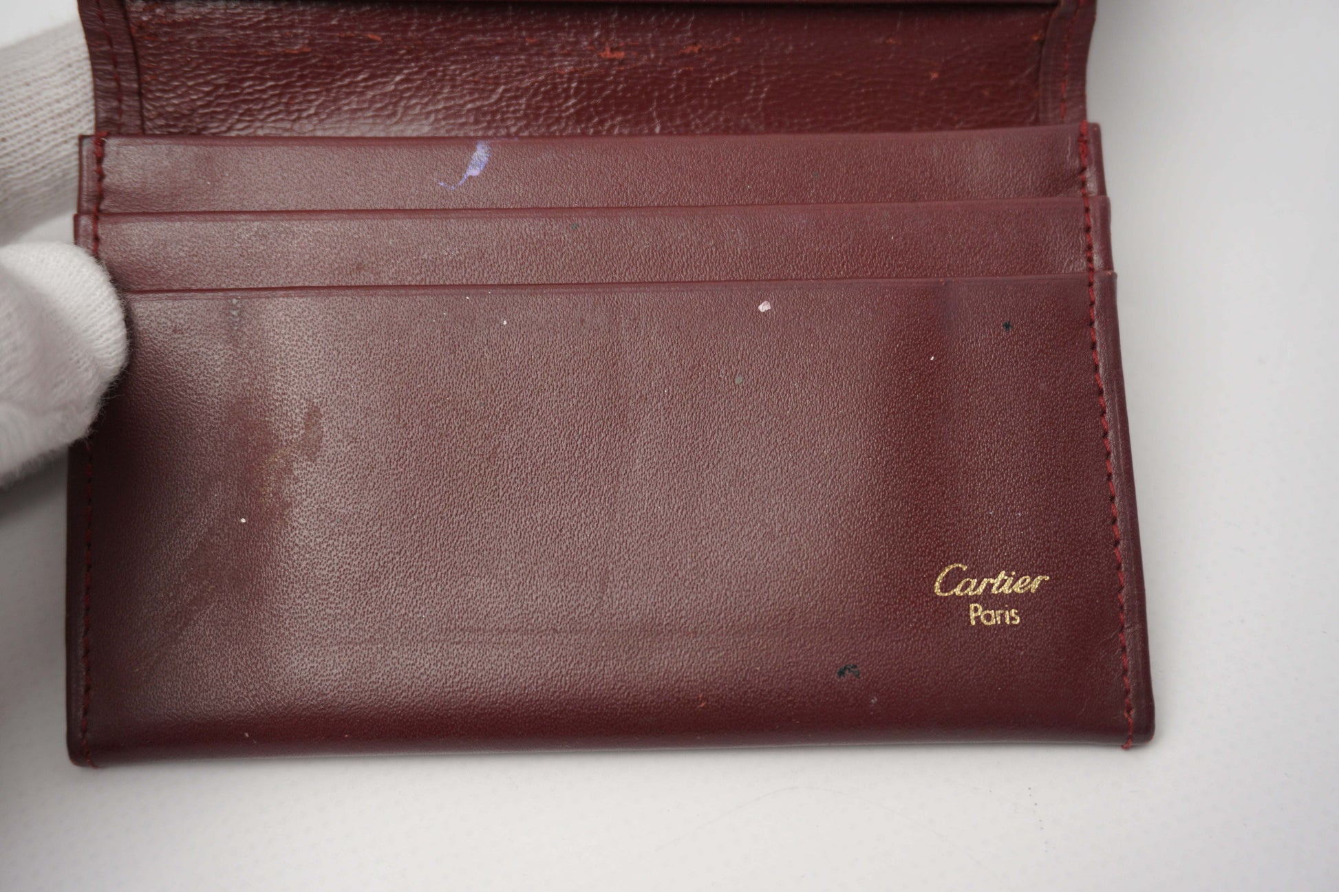 CARTIER Portemonnaie Bordeaux | LAYZSSHOP | Cartier Vintage