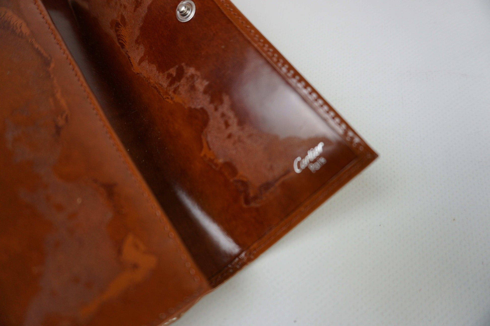 Cartier Leather Longwallet Brown | LAYZSSHOP | Salvatore Ferragamo Vintage