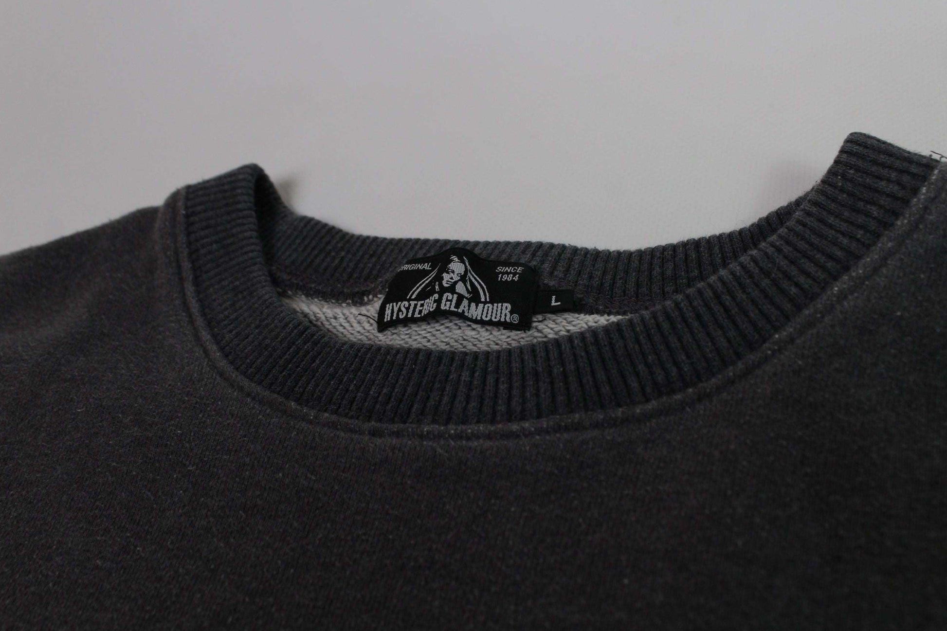 HYSTERIC GLAMOUR Grey Sweater | LAYZSSHOP | Hysteric Glamour Vintage