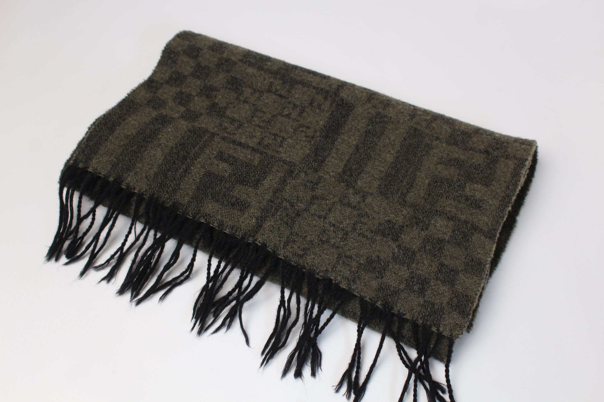 FENDI Muffler Brown Monogram | LAYZSSHOP | Fendi Vintage