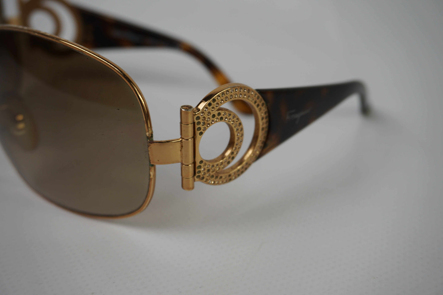 SALVATORE FERRAGAMO Shades Brown/Orange | LAYZSSHOP | Salvatore Ferragamo Vintage