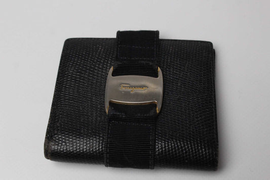 SALVATORE FERRAGAMO Wallet Black | LAYZSSHOP | Salvatore Ferragamo Vintage