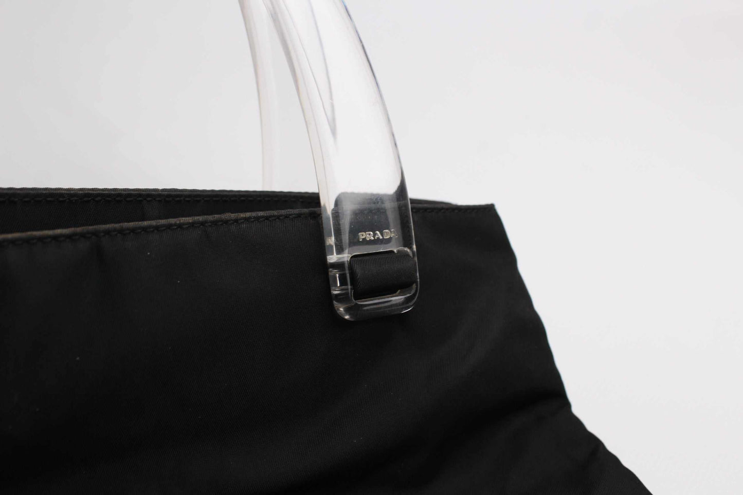 PRADA Black Shopper Plastic | LAYZSSHOP | Prada Vintage