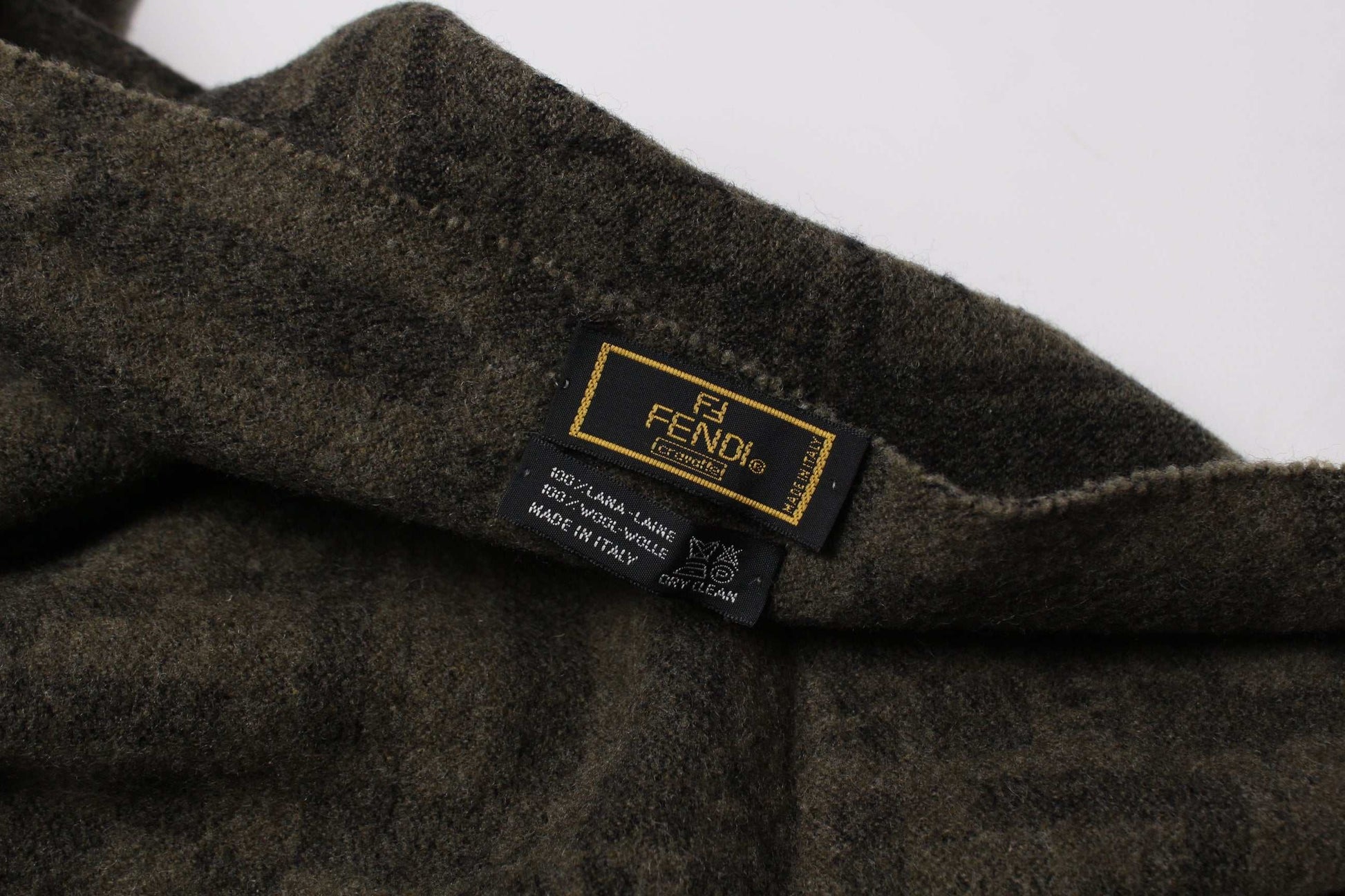 FENDI Muffler Brown Monogram | LAYZSSHOP | Fendi Vintage