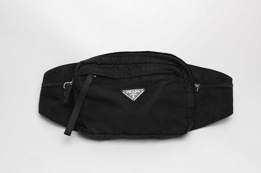 PRADA Nylon Waistbag Black | LAYZSSHOP | Prada Vintage