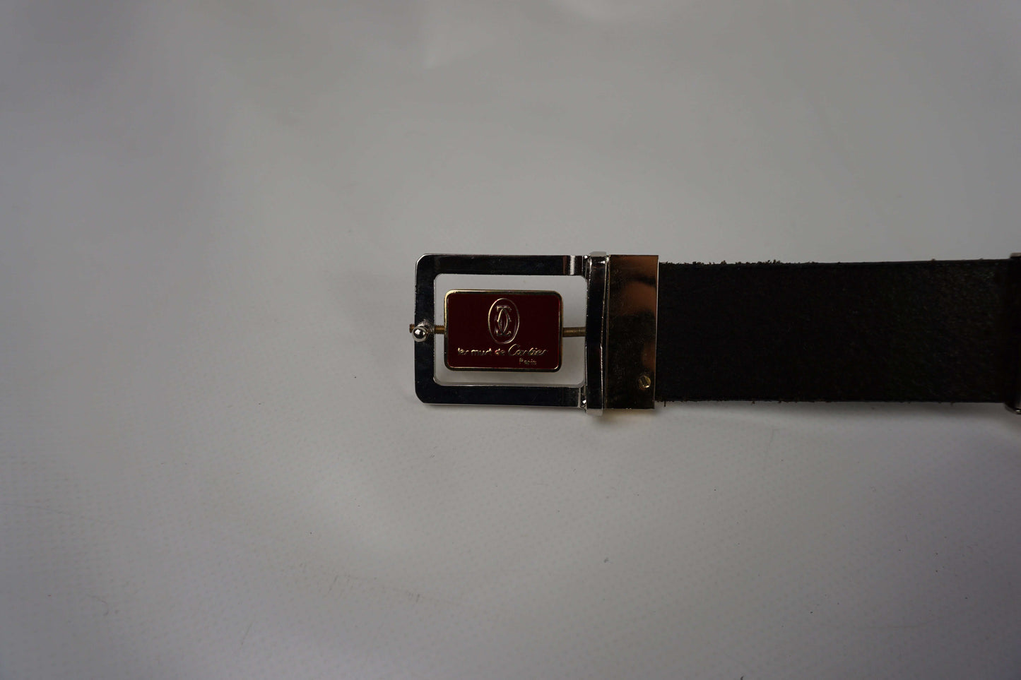 CARTIER Black Leather Belt | LAYZSSHOP | Cartier Vintage