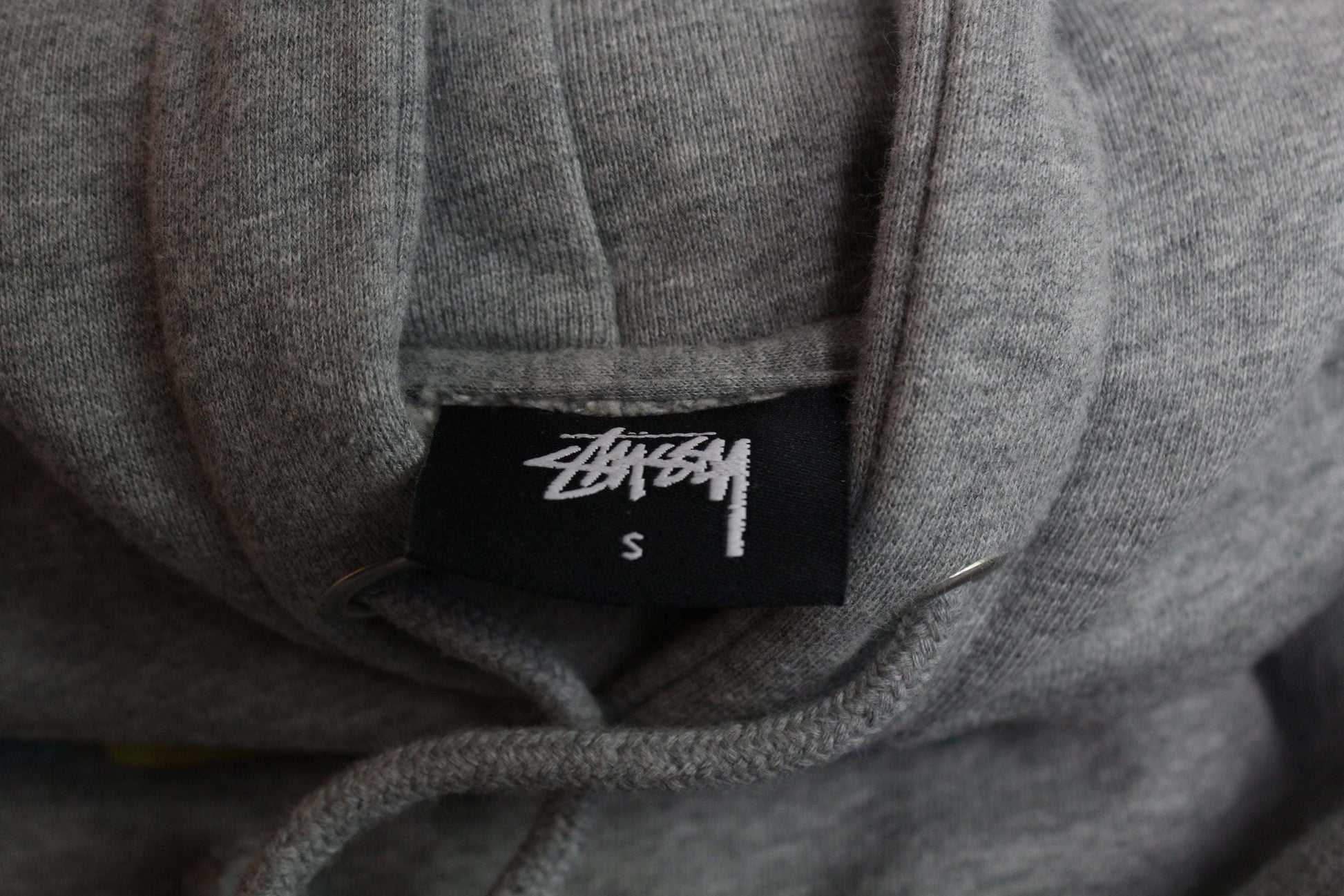 STÜSSY Hoodie Grey Rainbow | LAYZSSHOP | Stüssy Vintage