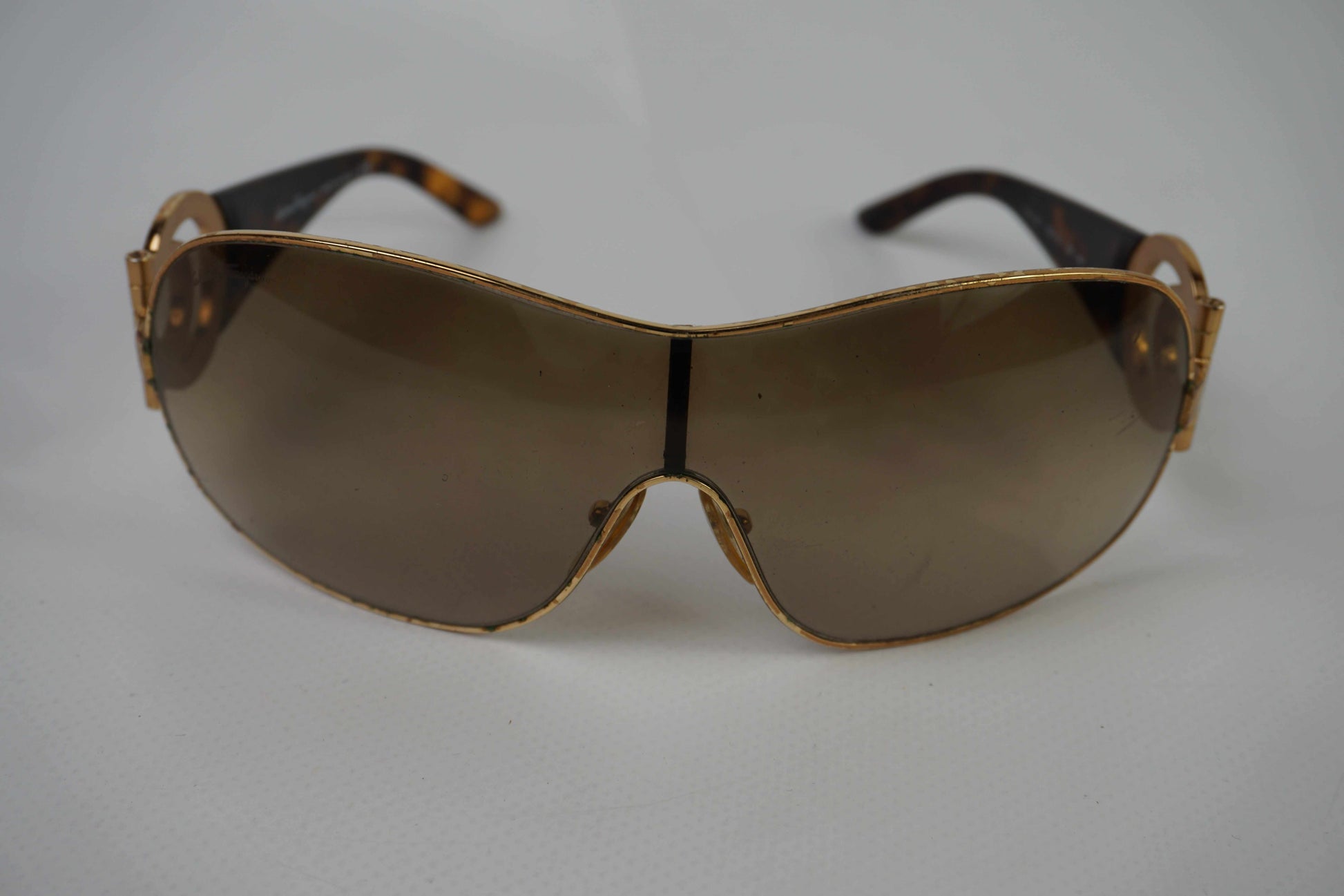 SALVATORE FERRAGAMO Shades Brown/Orange | LAYZSSHOP | Salvatore Ferragamo Vintage