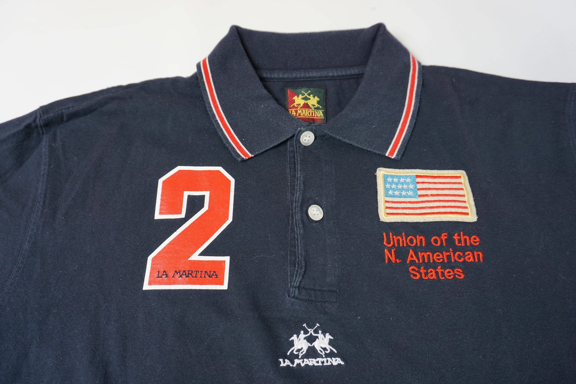 LA MARTINA Polo Shirt Darkblue/Red | LAYZSSHOP | La Martina Vintage