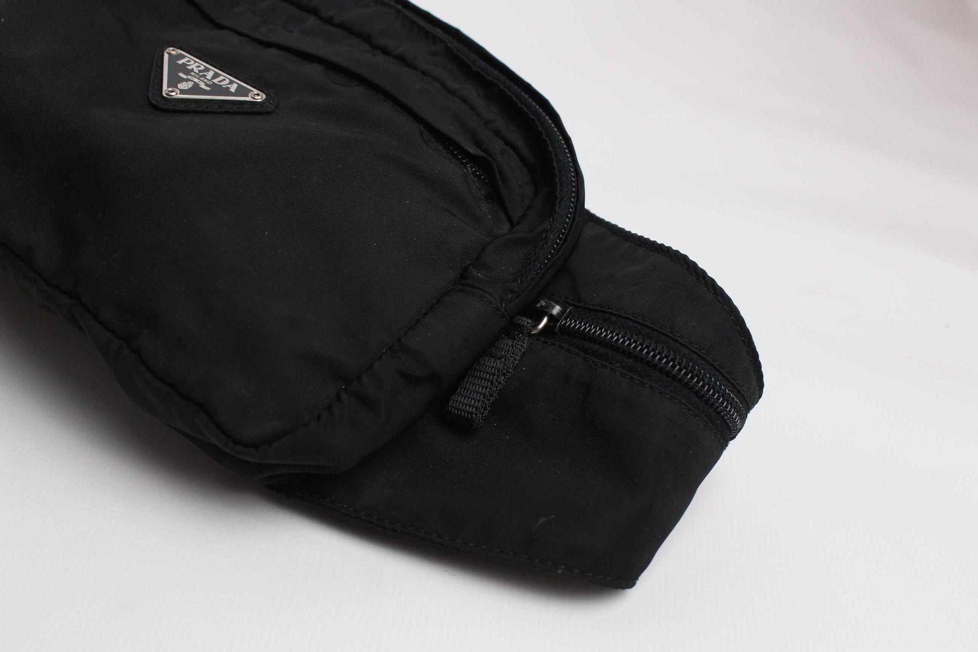 PRADA Nylon Waistbag Black | LAYZSSHOP | Prada Vintage