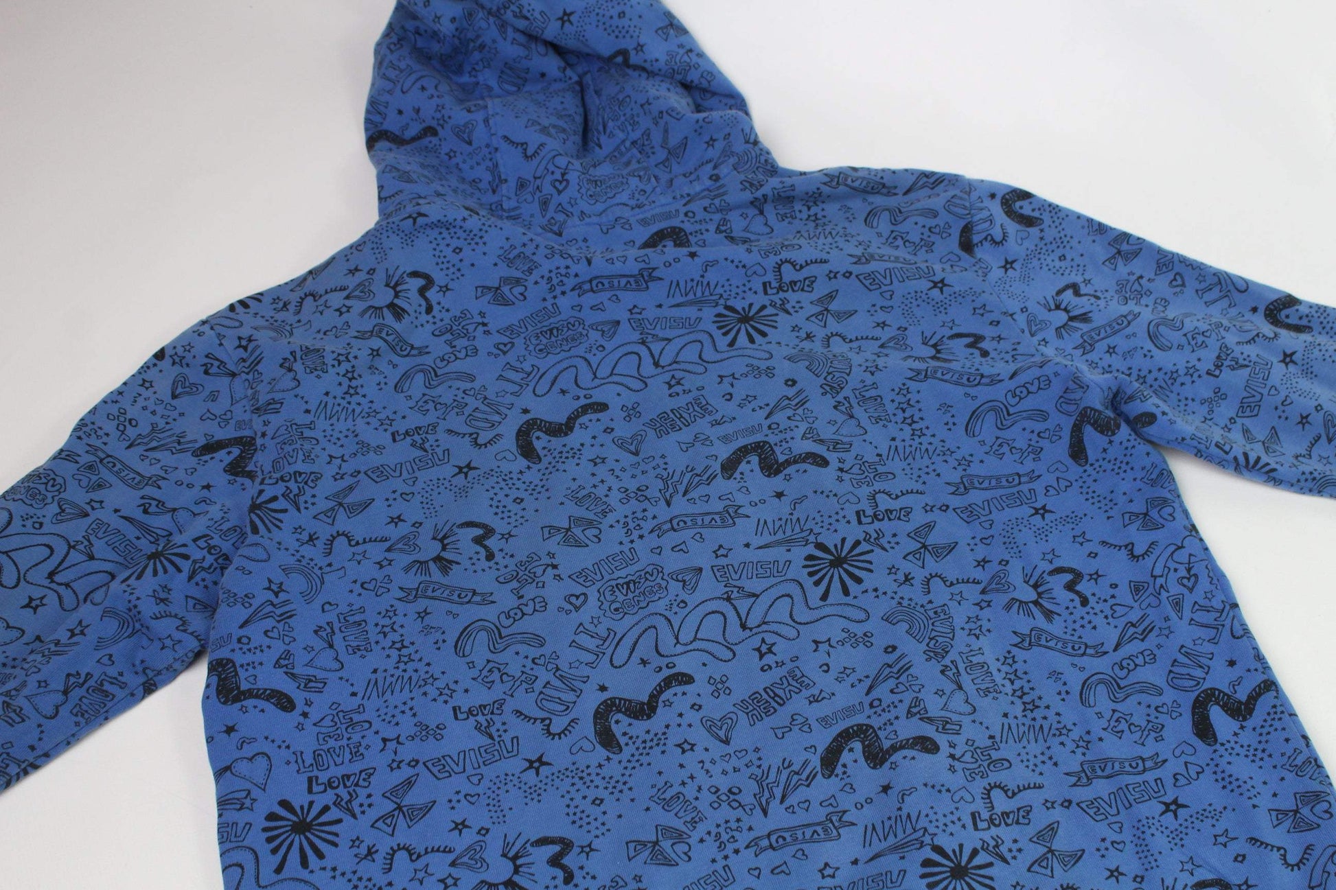 EVISU Hoodie Blue | LAYZSSHOP | Evisu Vintage