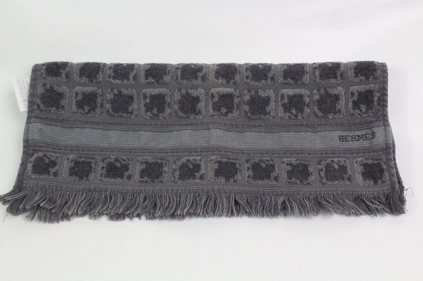 HÉRMES Towel Grey | LAYZSSHOP | Hermes Vintage