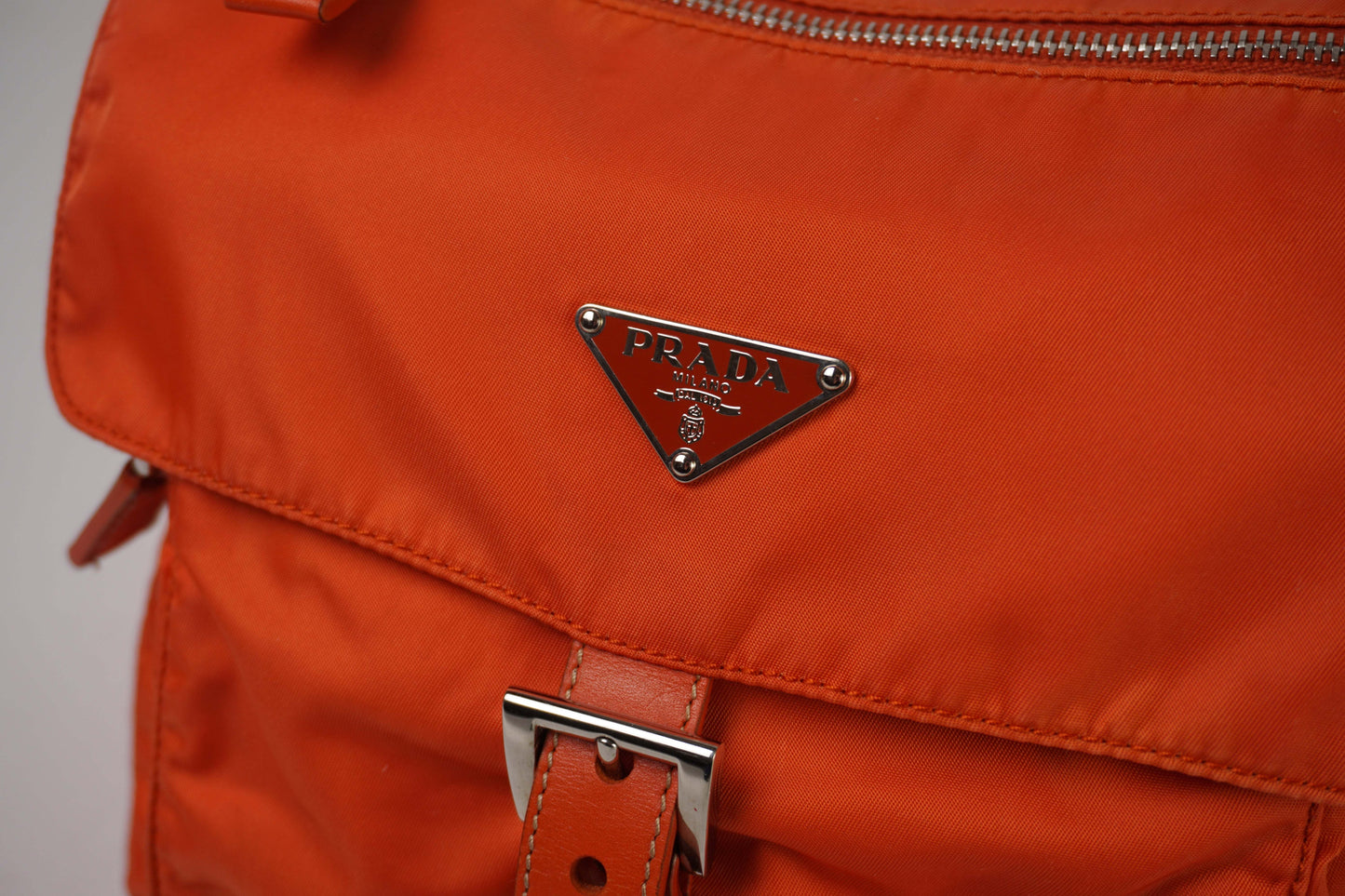 PRADA Messenger Bag One Strap Orange | LAYZSSHOP | Prada Vintage