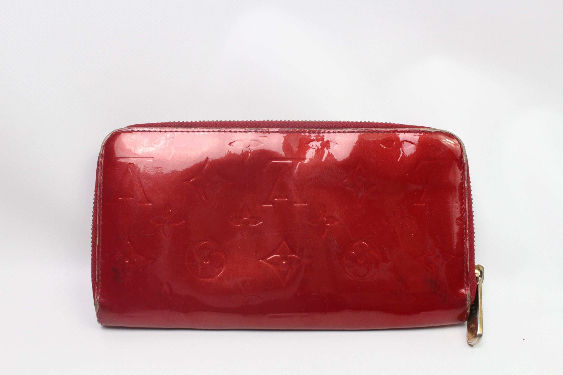 LOUIS VUITTON Longwallet Vernise Red | LAYZSSHOP | Louis Vuitton Vintage