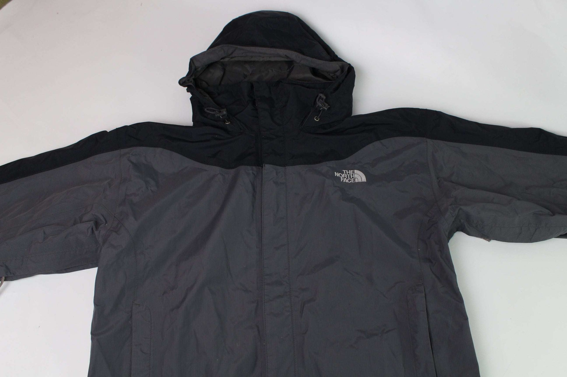 TNF Nylon Jacket Black/Grey Hyvent | LAYZSSHOP | The North Face Vintage