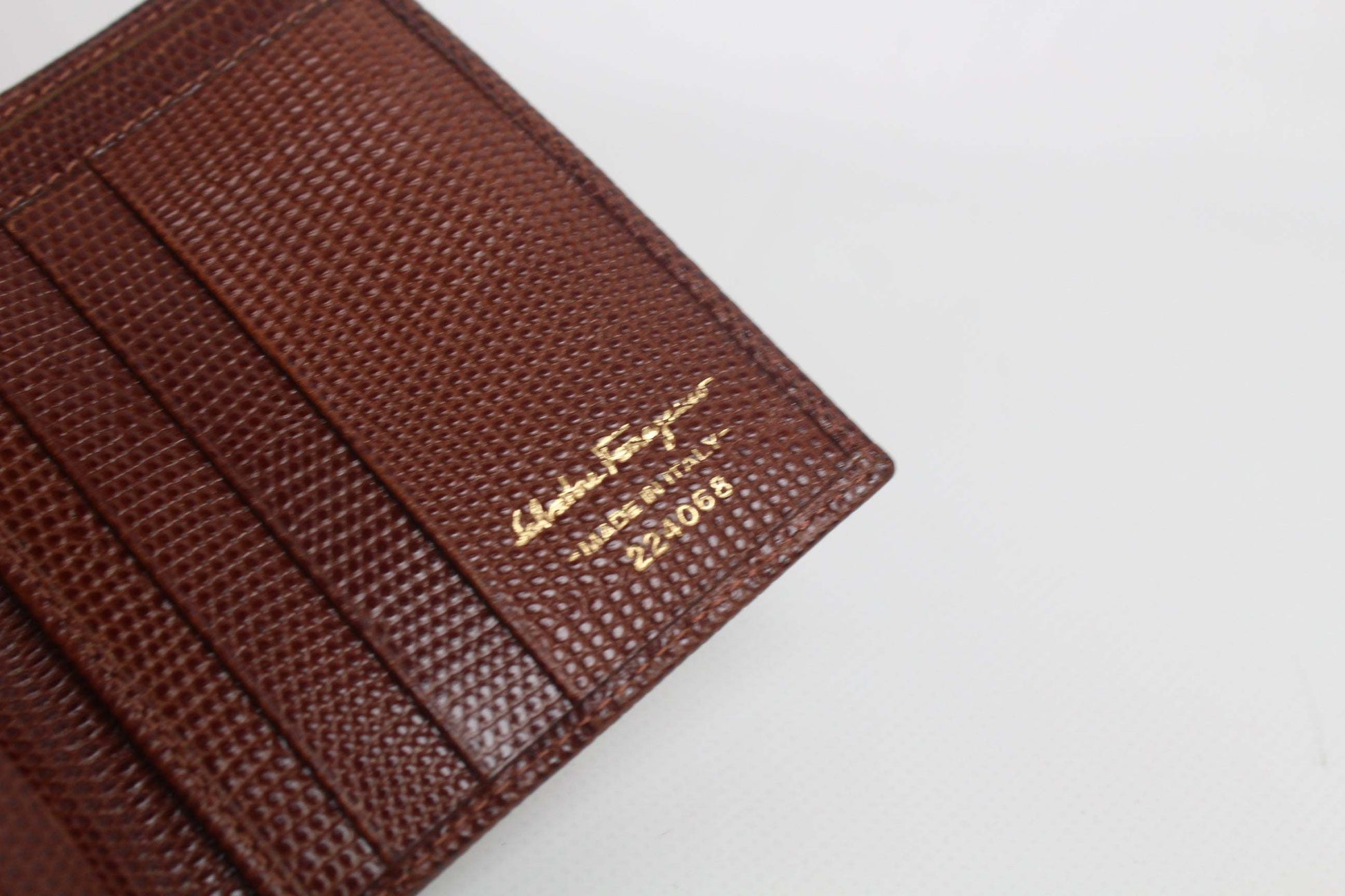 SALVATORE FERRAGAMO Leather Portemonnaie Brown | LAYZSSHOP | Salvatore Ferragamo Vintage