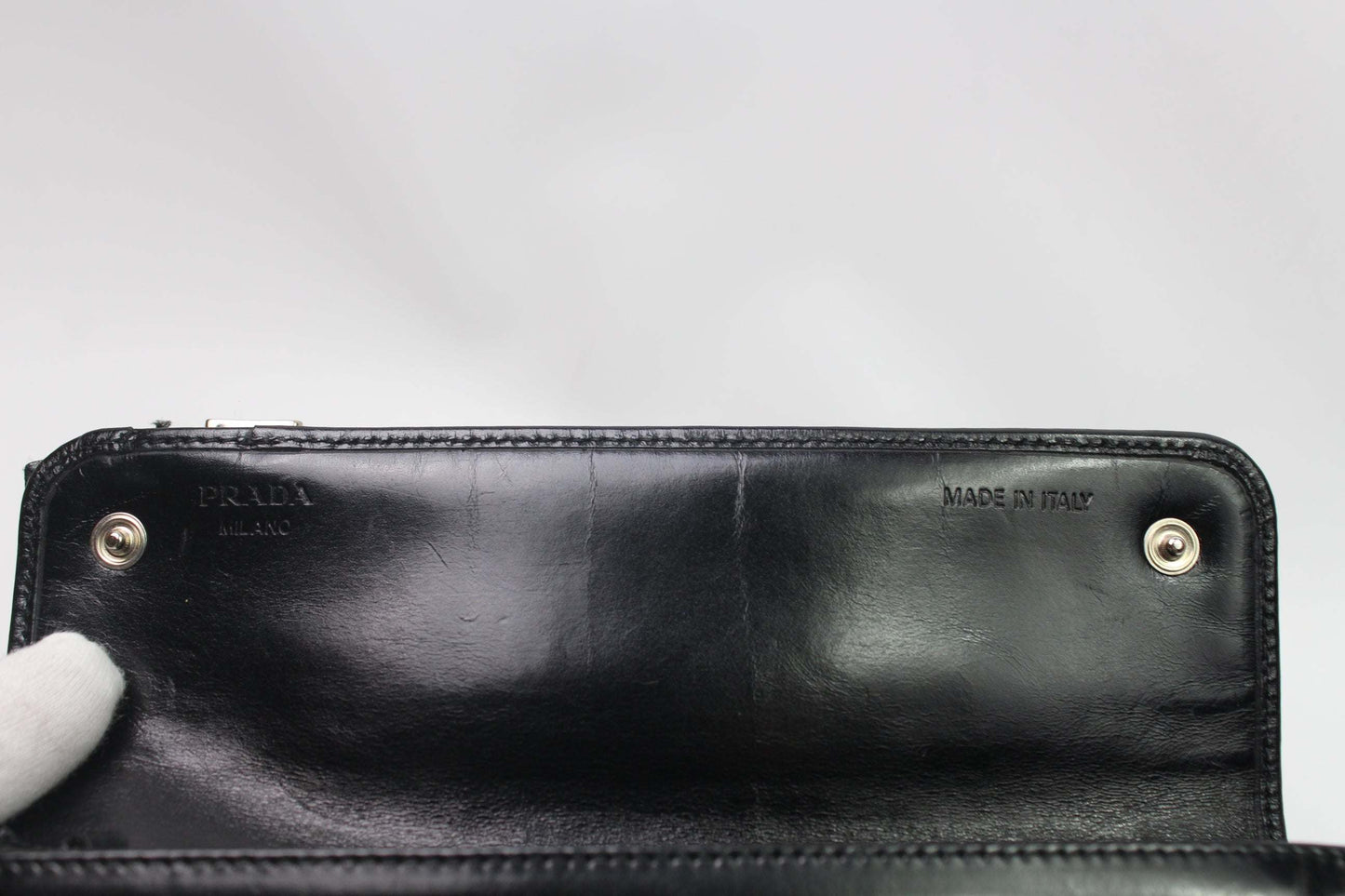 PRADA Longwallet Black | LAYZSSHOP | Prada Vintage