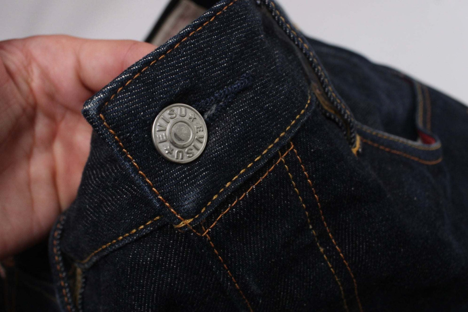 EVISU Blue Daicock Denim Selvedge | LAYZSSHOP | Evisu Vintage