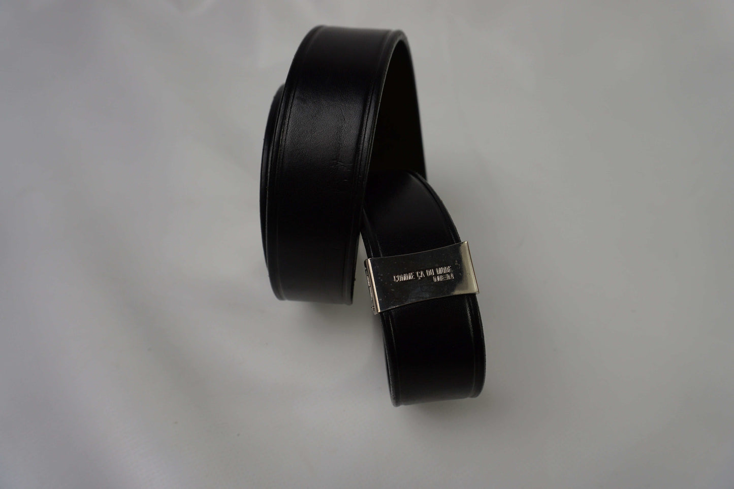 CARTIER Black Leather Belt | LAYZSSHOP | Cartier Vintage