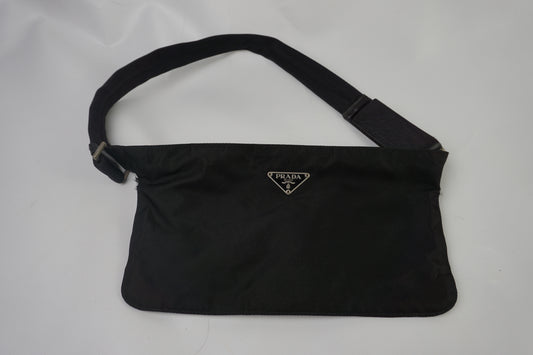 PRADA Nylon Waistbag Black | LAYZSSHOP | Prada Vintage