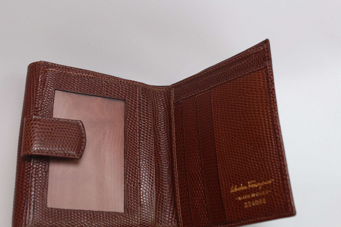 SALVATORE FERRAGAMO Leather Portemonnaie Brown | LAYZSSHOP | Salvatore Ferragamo Vintage