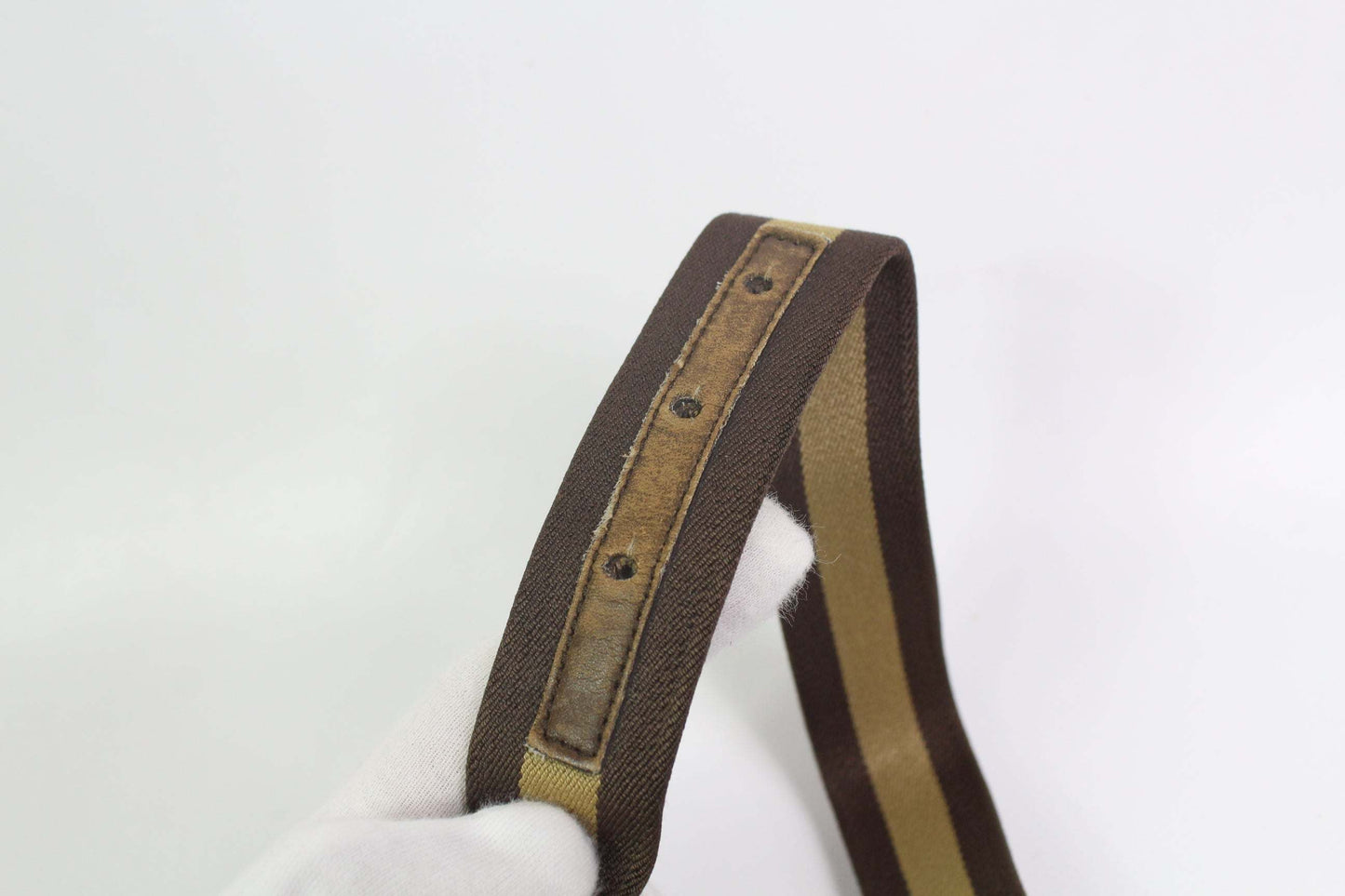 GUCCI Brown Fabric Belt | LAYZSSHOP | Gucci Vintage