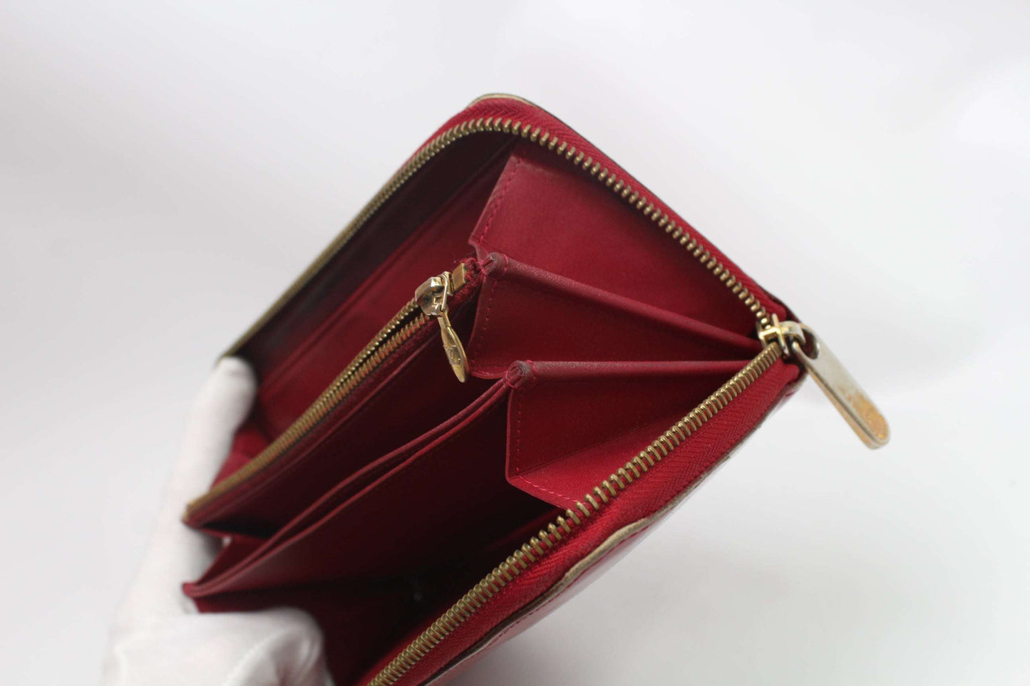 LOUIS VUITTON Longwallet Vernise Red | LAYZSSHOP | Louis Vuitton Vintage