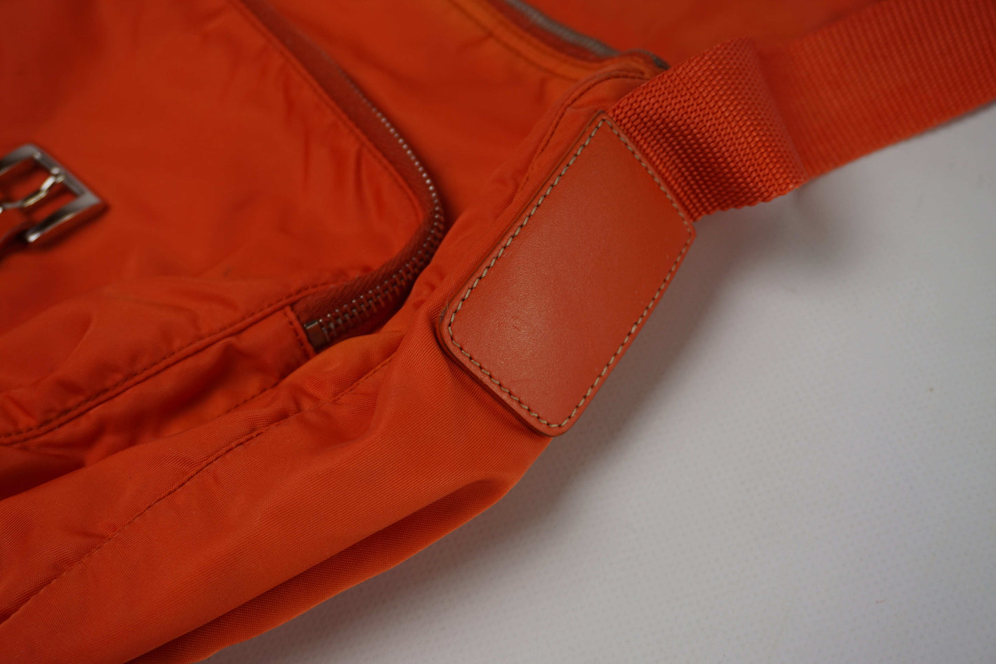 PRADA Messenger Bag One Strap Orange | LAYZSSHOP | Prada Vintage