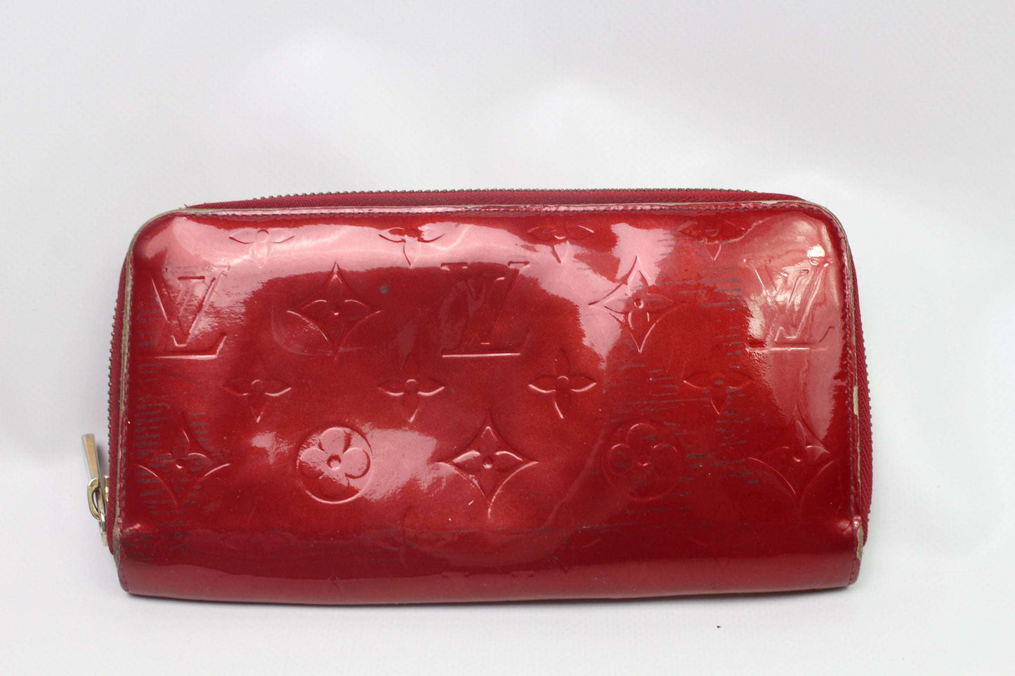 LOUIS VUITTON Longwallet Vernise Red | LAYZSSHOP | Louis Vuitton Vintage