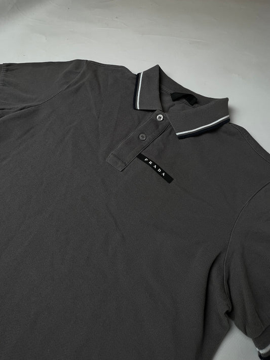 PRADA Polo Shirt Grey | LAYZSSHOP | Prada Vintage