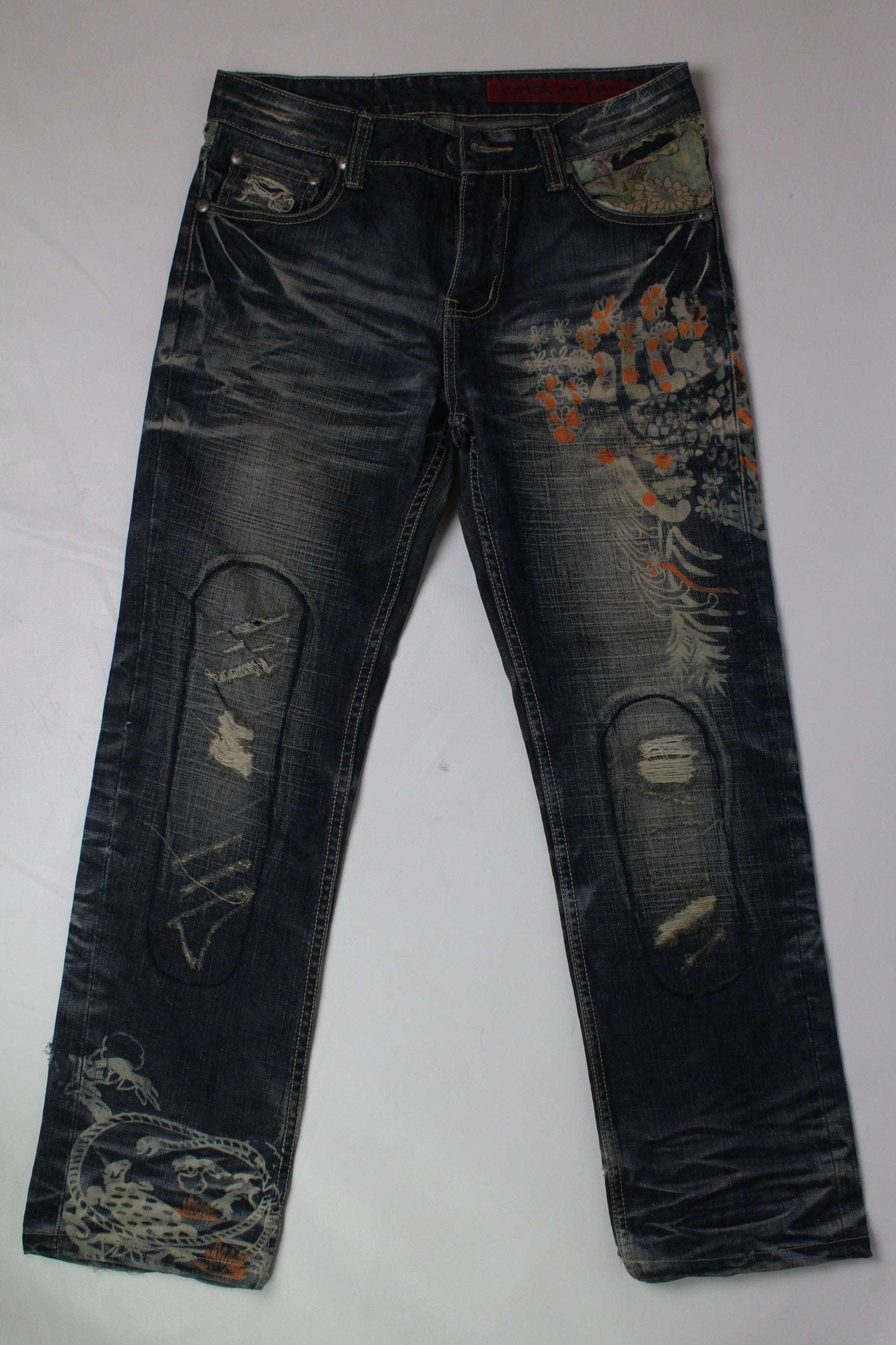 COTTON FARM Painted Jeans | LAYZSSHOP | Cotton Farm Vintage