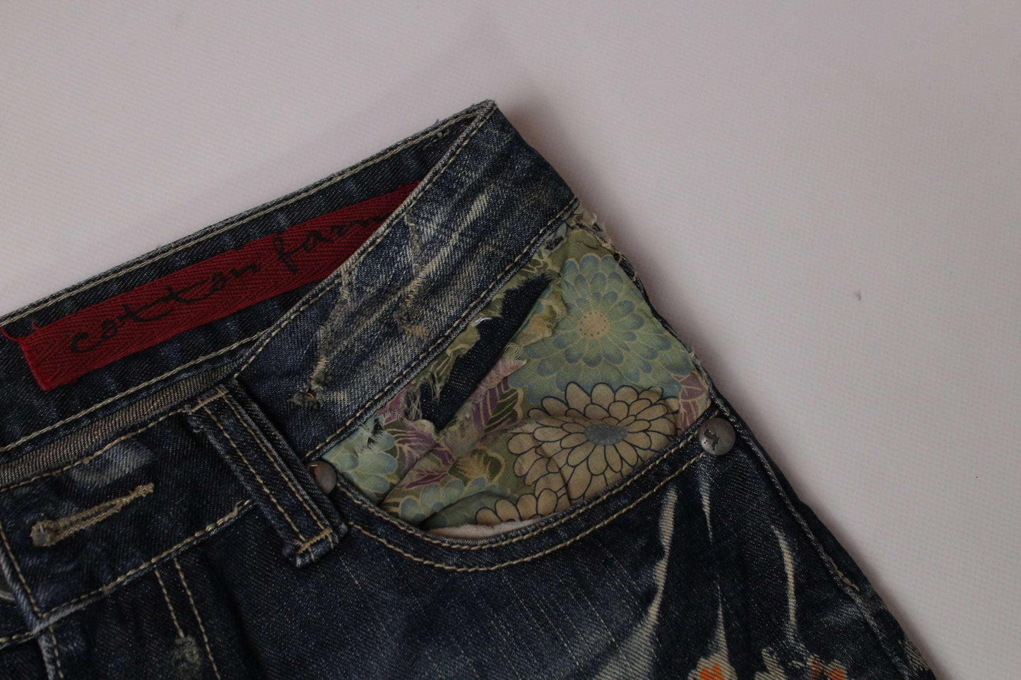 COTTON FARM Painted Jeans | LAYZSSHOP | Cotton Farm Vintage