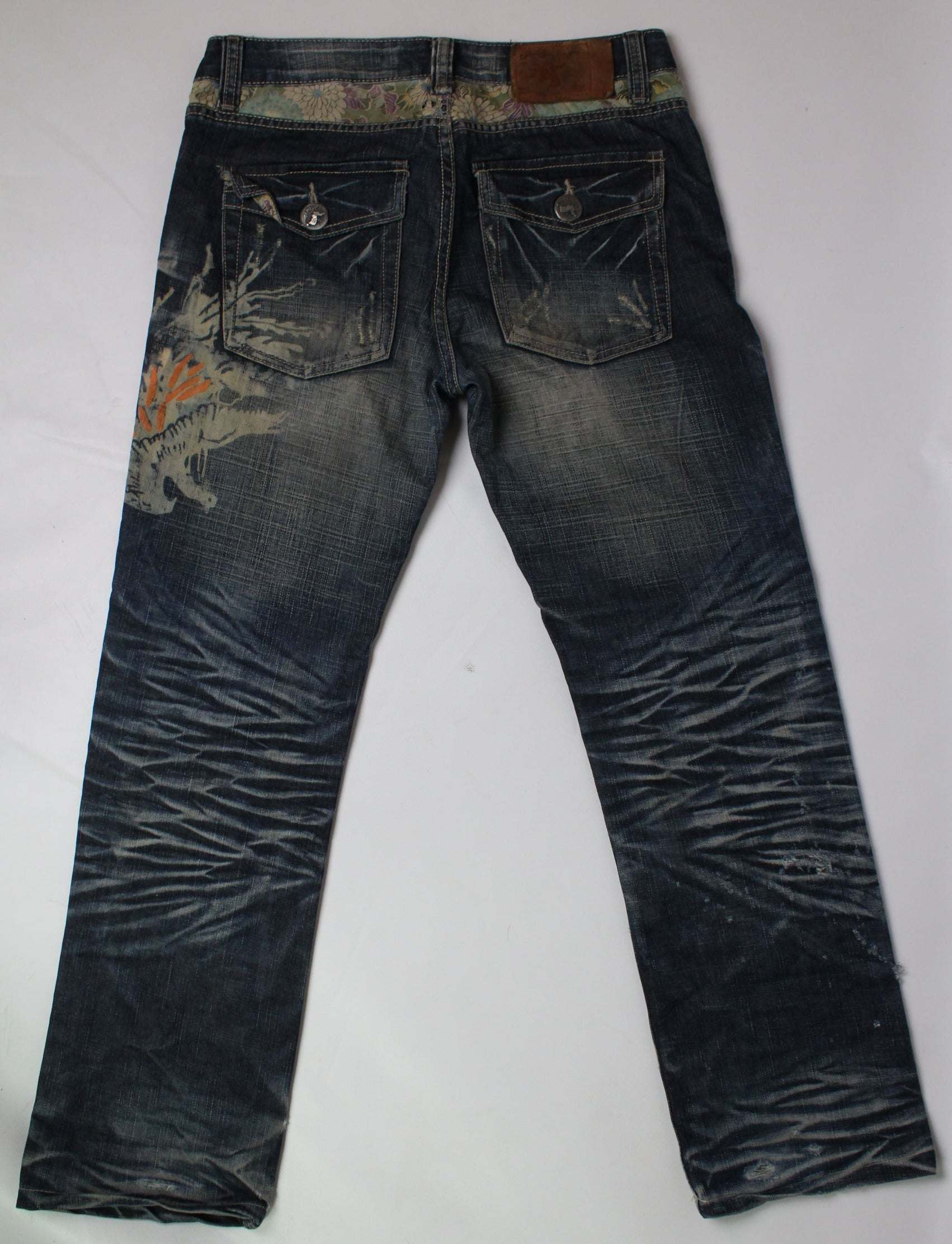 COTTON FARM Painted Jeans | LAYZSSHOP | Cotton Farm Vintage