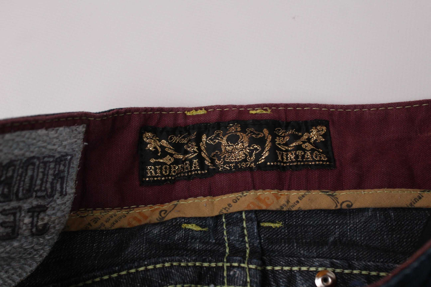 RIOBERA Embroidery Flared Denim | LAYZSSHOP | Riobera Vintage