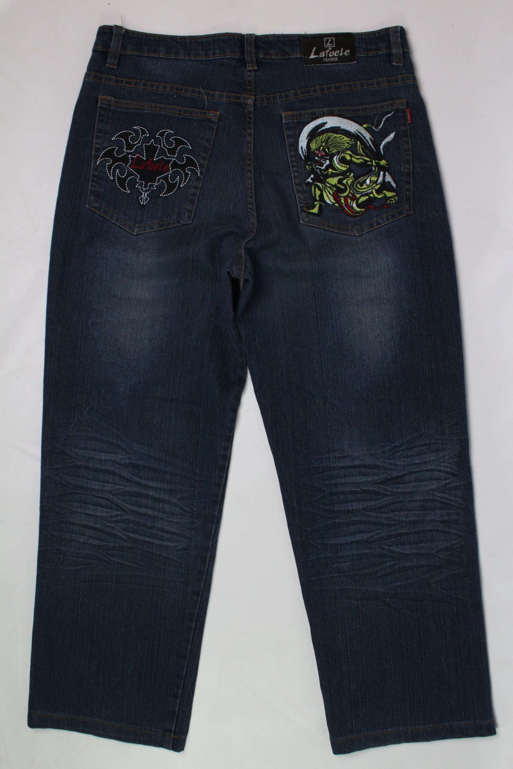 LAFOELE Embroidery Denim | LAYZSSHOP | Lafoele Vintage