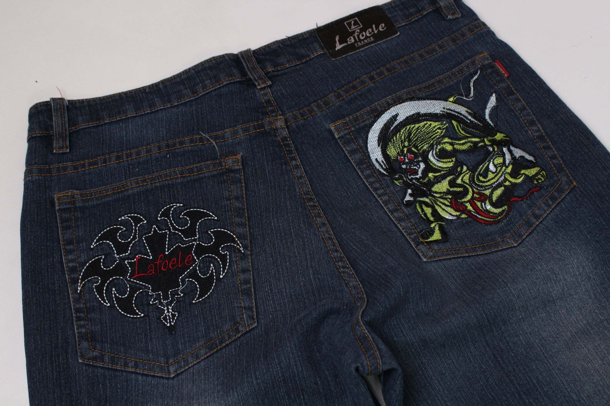 LAFOELE Embroidery Denim | LAYZSSHOP | Lafoele Vintage