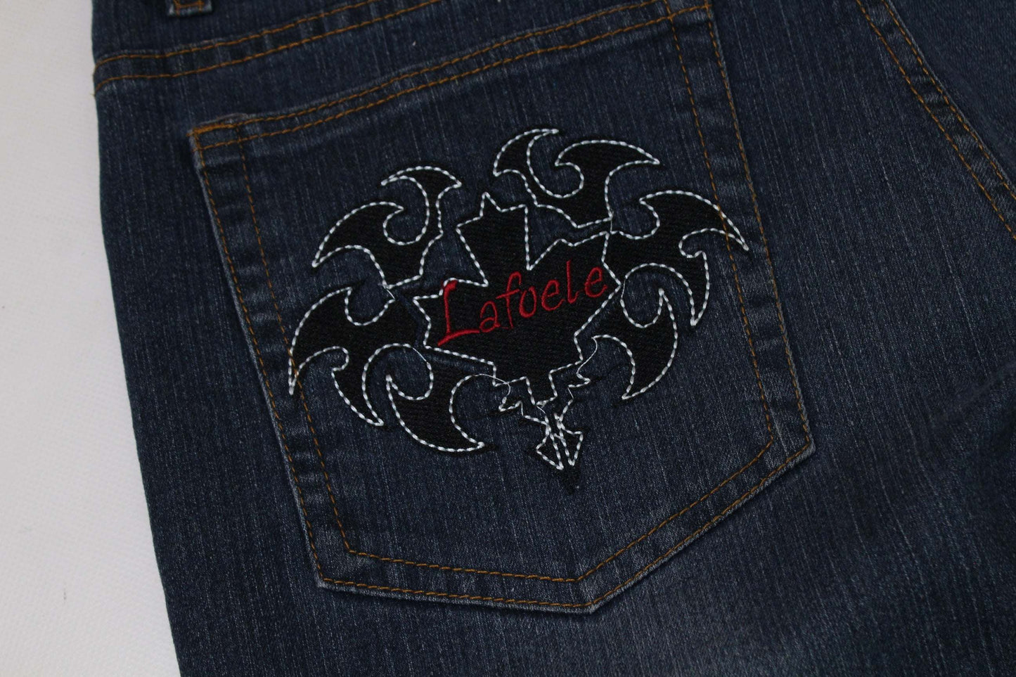 LAFOELE Embroidery Denim | LAYZSSHOP | Lafoele Vintage