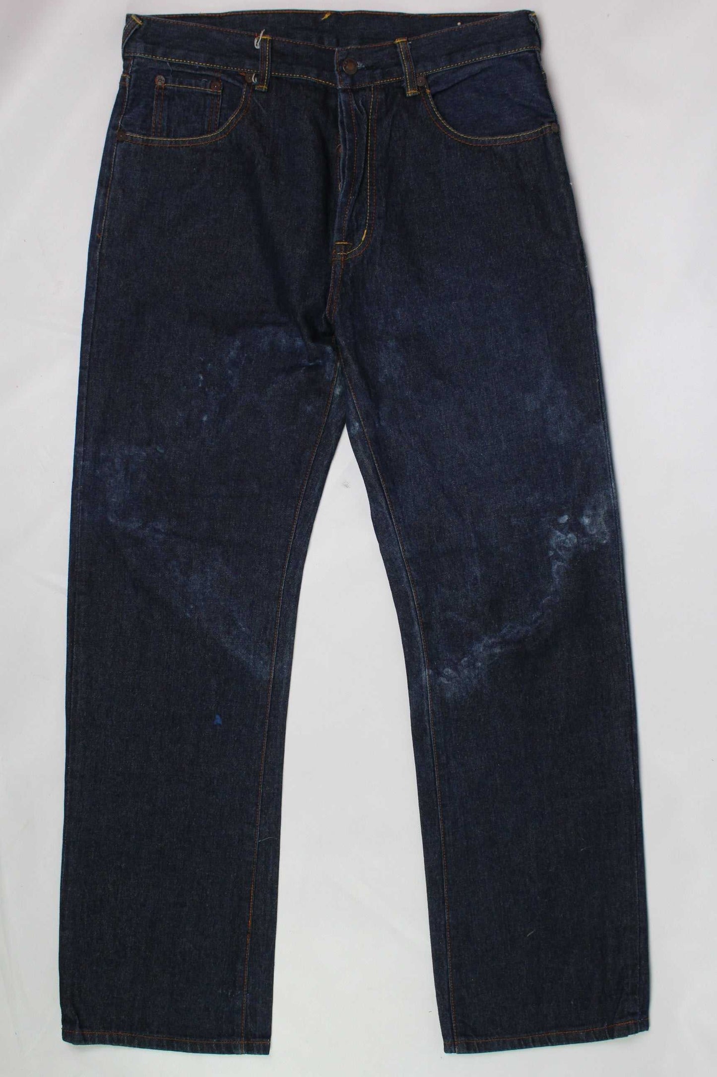 EVISU Blue Paint Daicock Denim | LAYZSSHOP | Evisu Vintage