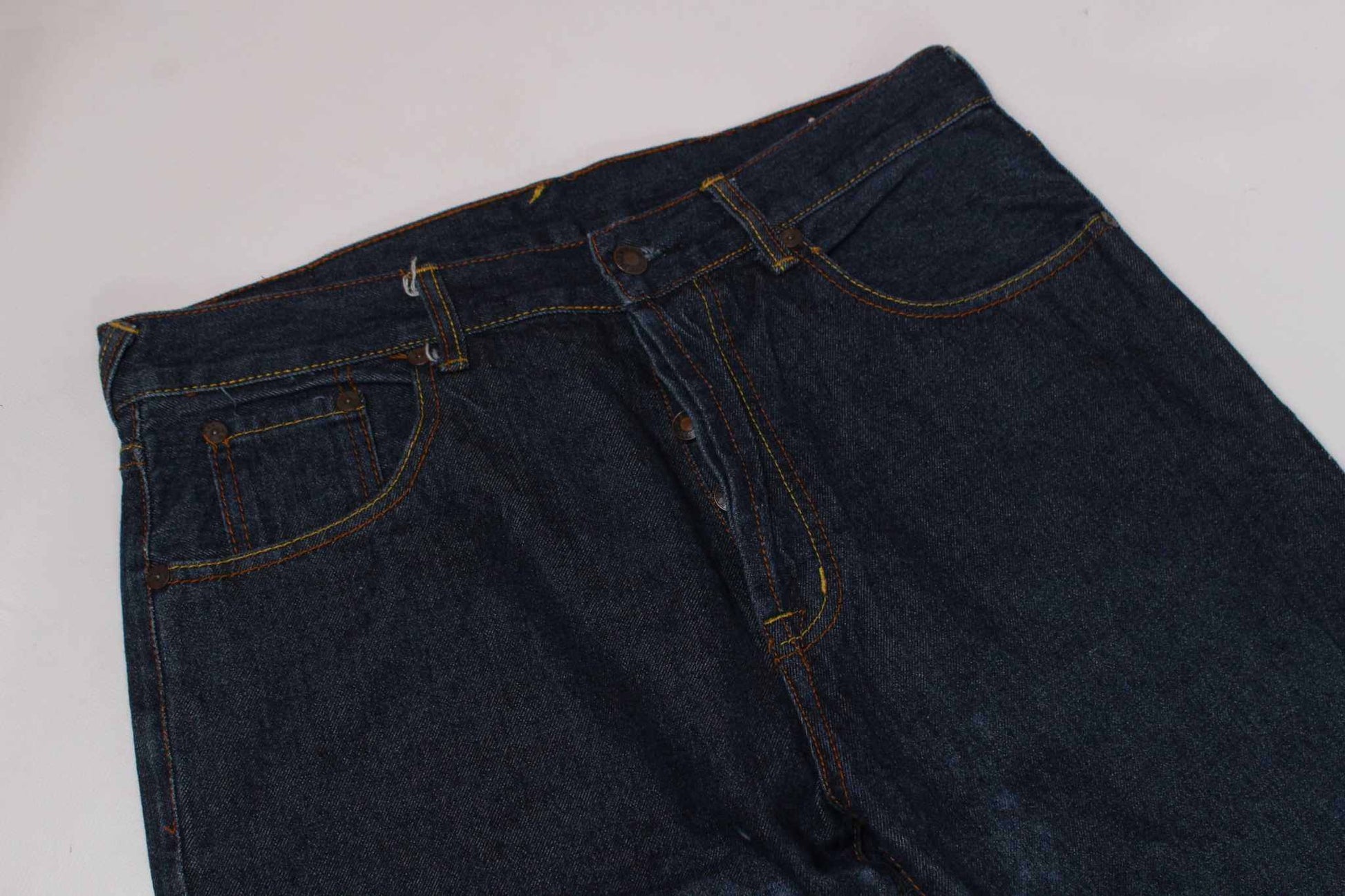 EVISU Blue Paint Daicock Denim | LAYZSSHOP | Evisu Vintage